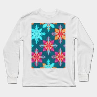 Colourful Ice Crystal Long Sleeve T-Shirt